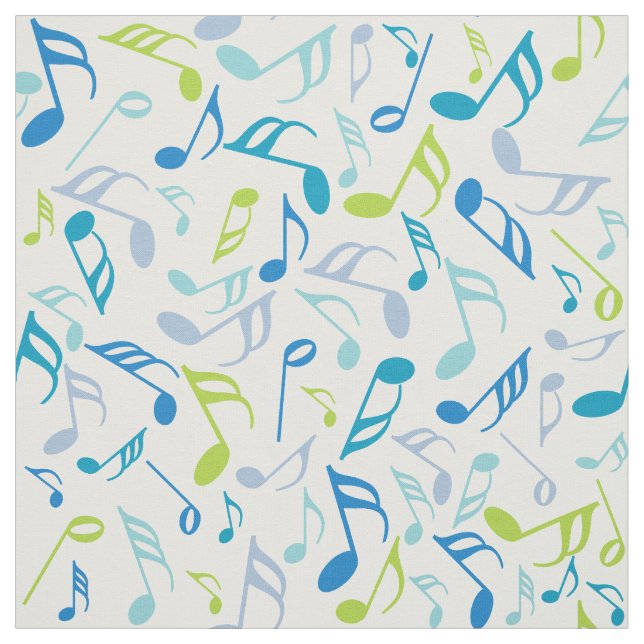 Färgfläckig Musik noter Tyg (Provkarta)