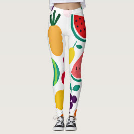 Färgfläckig neon Fruit Fiesta Leggings