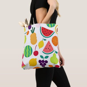 Färgfläckig neon Fruit Fiesta Tygkasse