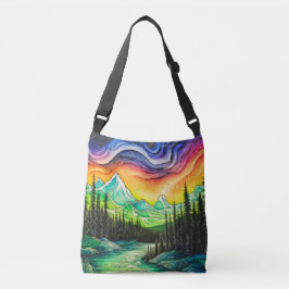 Färgfläckig norra Ljus Axelväska