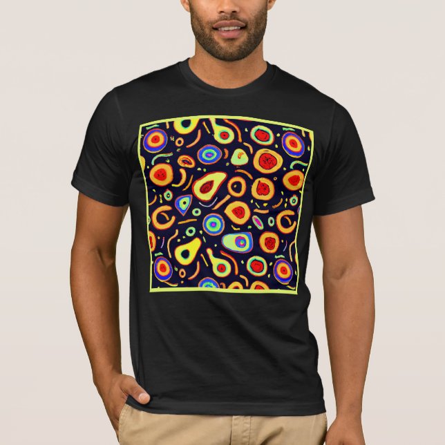 Färgfläckig nylonfrukt Delight Art T Shirt (Framsida)