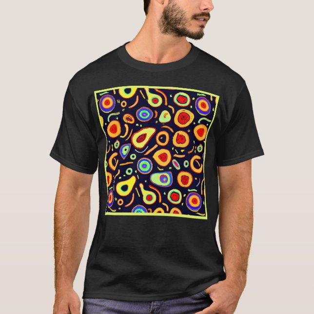 Färgfläckig nylonfrukt Delight Art T Shirt (Framsida)