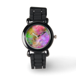 Färgfläckig Opal Glassy Struktur Armbandsur
