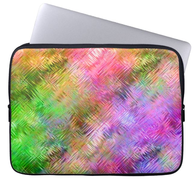 Färgfläckig Opal Glassy Struktur Laptop Sleeve (Framsidan)