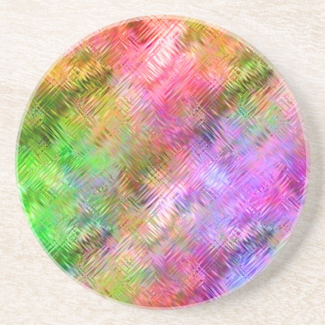 Färgfläckig Opal Glassy Struktur Underlägg (Framsidan)