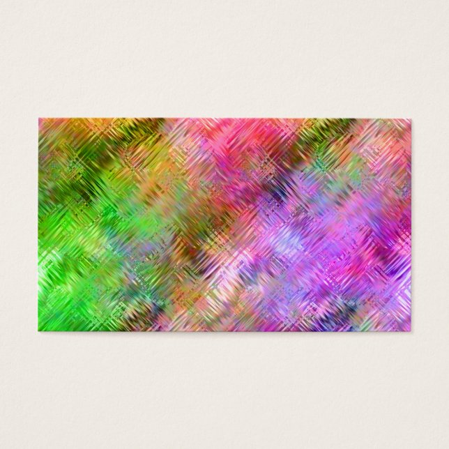 Färgfläckig Opal Glassy Struktur Visitkort (Framsidan)