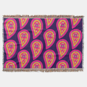 Färgfläckig Paisley Filt