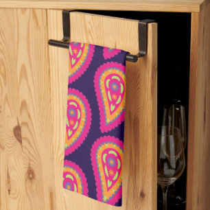 Färgfläckig Paisley Kökshandduk