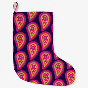 Färgfläckig Paisley Liten Julstrumpa