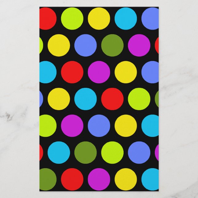 Färgfläckig Polka dots (Framsida)