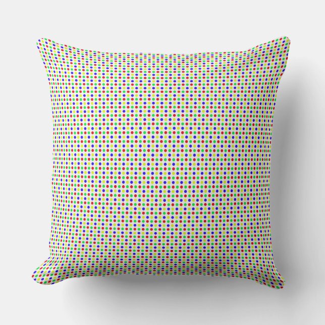 Färgfläckig Polka dots Dekorativ kudde (Framsida)