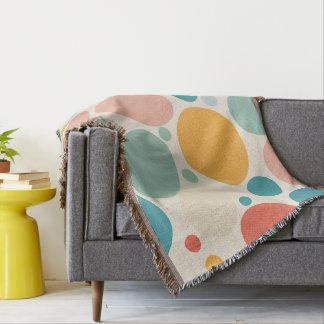 Färgfläckig Polka dots Filt