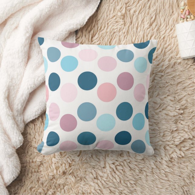 Färgfläckig Polka dots Kudde (Filt)
