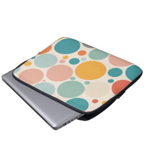 Färgfläckig Polka dots Laptop Fodral