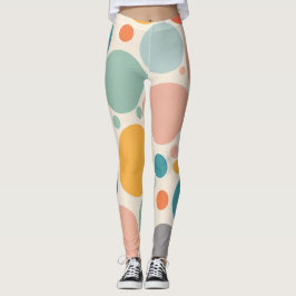 Färgfläckig Polka dots Leggings
