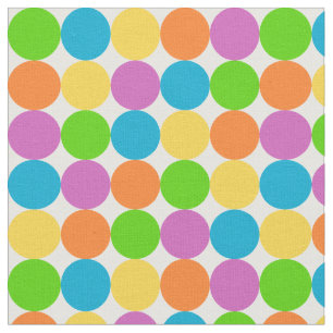 Färgfläckig Polka dots Mönster Tyg