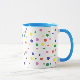 Färgfläckig Polka dots mugg