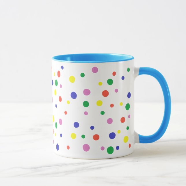 Färgfläckig Polka dots mugg (Höger)