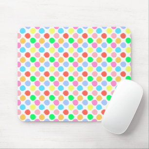 Färgfläckig Polka dots Musmatta