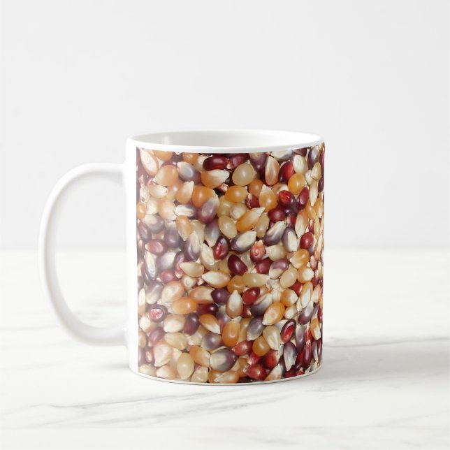 Färgfläckig popcorn Kernels Mugg (Vänster)