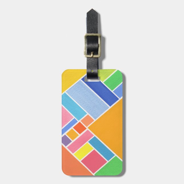 Färgfläckig Rand Bagagebricka (Vertikal Framsida)