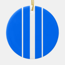 Färgfläckig Rand för blått Lodrät Vit Tävla