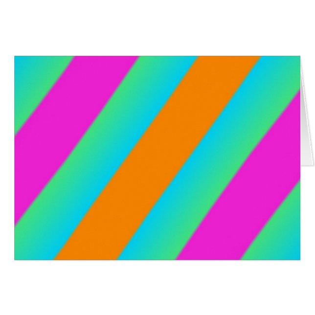Färgfläckig Rand Hälsningskort (Framsidan Horizontal)