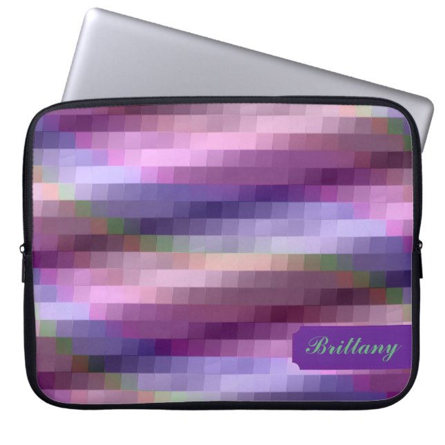 Färgfläckig Rand Laptop sleeve (Framsidan)