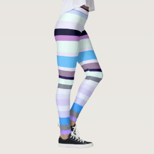 Färgfläckig rand leggings