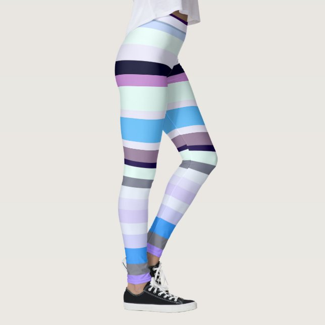Färgfläckig rand leggings (Höger)