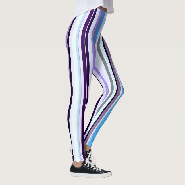 Färgfläckig rand leggings (Höger)