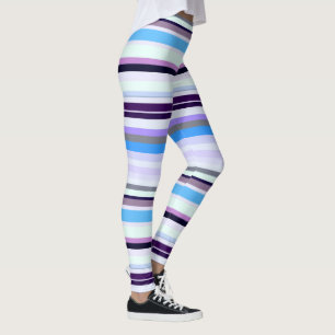Färgfläckig rand leggings