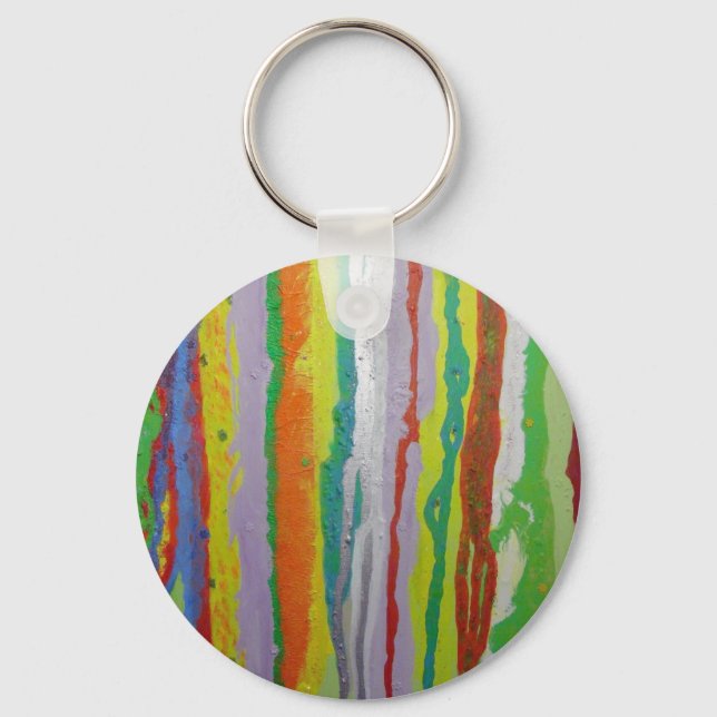 Färgfläckig Rand Nyckelring (Framsida)