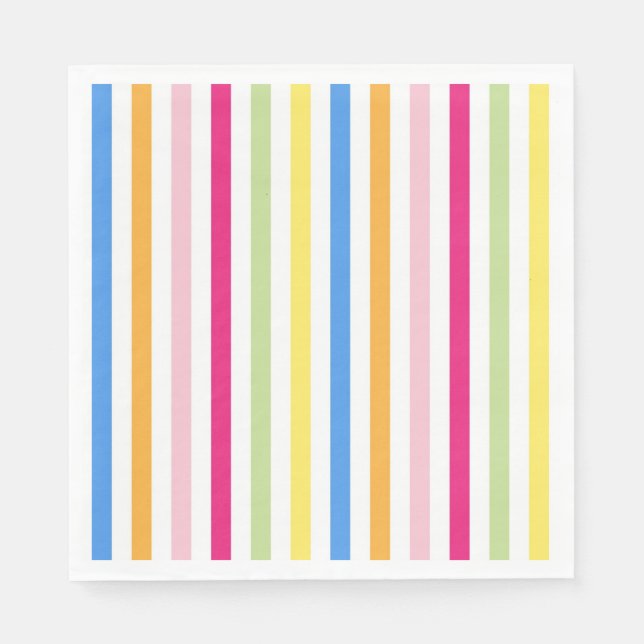 Färgfläckig Rand Pappersservett (Framsidan)