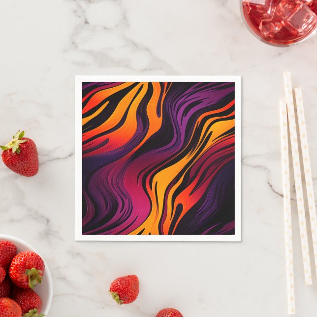 Färgfläckig Rand Pappersservett (Insitu)