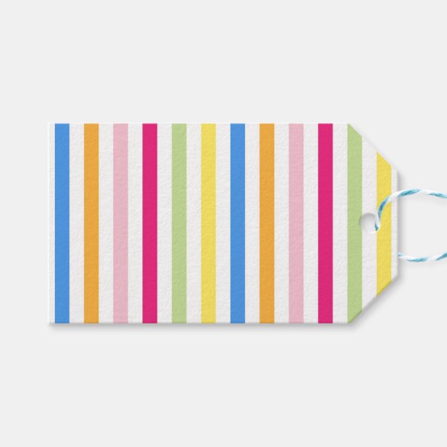Färgfläckig Rand Presentetikett (Framsidan (Horisontell))