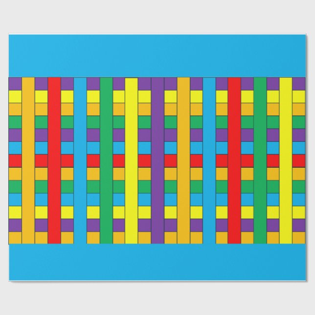 Färgfläckig Rand Presentpapper (Platt)