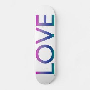Färgfläckig regnbåge Kärlek Mini Skateboard Bräda 18,5 Cm