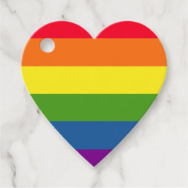 Färgfläckig regnbåge Rand Gåvor Etiketter