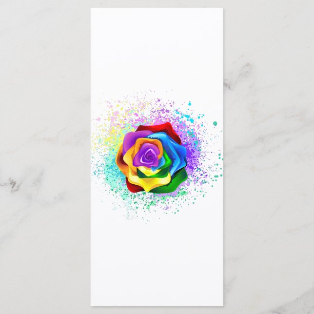 Färgfläckig regnbåge Ro Meny (Framsida)