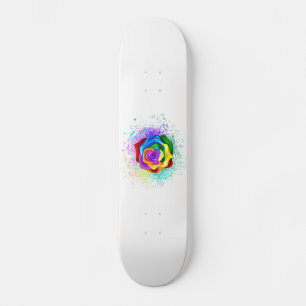 Färgfläckig regnbåge Ro Mini Skateboard Bräda 18,5 Cm