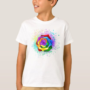 Färgfläckig regnbåge Ro T Shirt