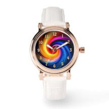 Färgfläckig regnbåge Spiral Swirling Färg Design