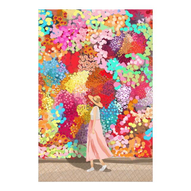 Färgfläckig resefärg fototryck (Framsidan)