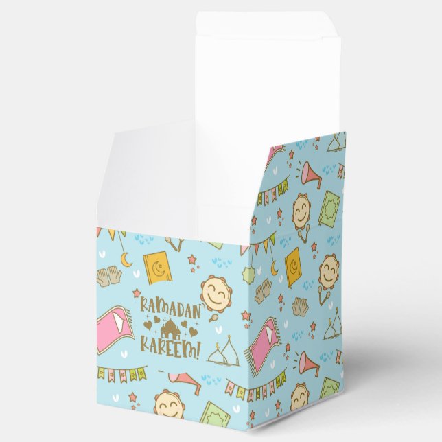 Färgfläckig Roligt Ramadan Kareem Goodie Gift Box Presentaskar (Öppnad)