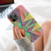 Färgfläckig rosa lila blå modern estetisk