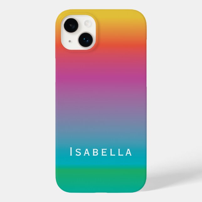 Färgfläckig rutergonggradient, monogram (Baksida)