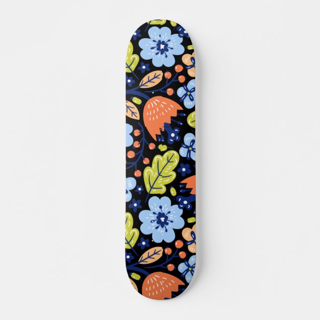 Färgfläckig skuggning i mönster mini skateboard bräda 18,5 cm (Framsida)
