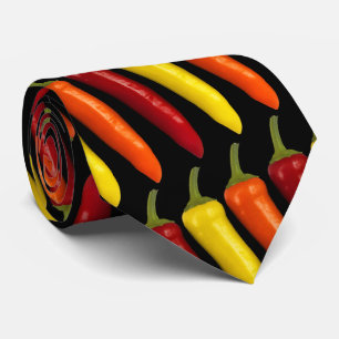 Färgfläckig Snygging bananpaprika Slips
