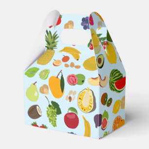 Färgfläckig sommarfrukt Mönster Presentaskar